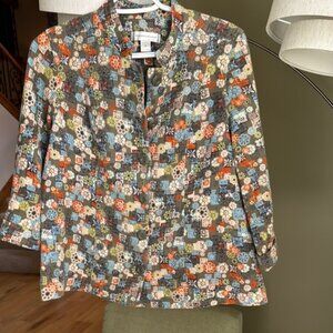 Christopher & Banks Multicolor Floral Jacket